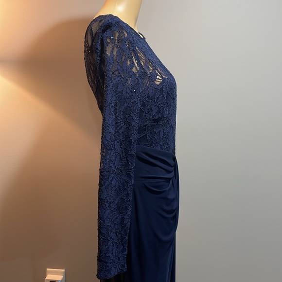 Ralph Lauren Navy Evening Dress - Picture 5 of 11
